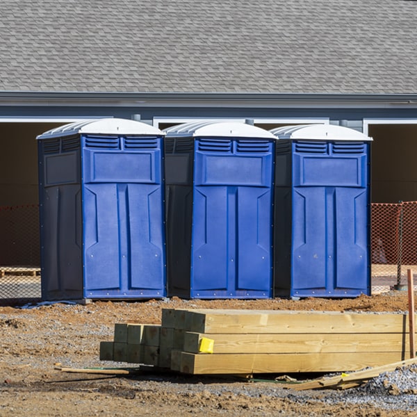 how often are the portable toilets cleaned and serviced during a rental period in Hallock IL